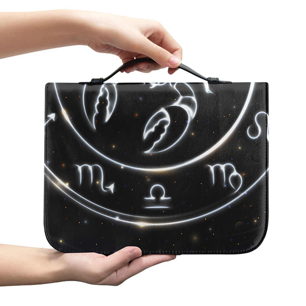 Astrology Scorpio Sign Print Leather Bible Cover