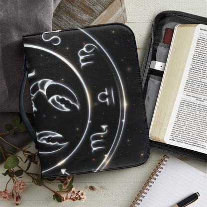 Astrology Scorpio Sign Print Leather Bible Cover