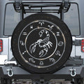 Astrology Scorpio Sign Print Leather Spare Tire Cover