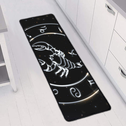 Astrology Scorpio Sign Print Long Kitchen Mat