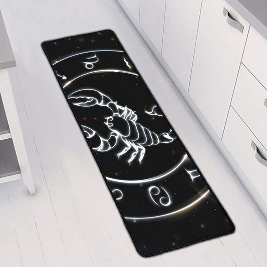 Astrology Scorpio Sign Print Long Kitchen Mat