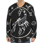 Astrology Scorpio Sign Print Long Sleeve Baseball Jersey