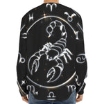 Astrology Scorpio Sign Print Long Sleeve Baseball Jersey