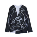 Astrology Scorpio Sign Print Long Sleeve Short Coat