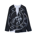 Astrology Scorpio Sign Print Long Sleeve Short Coat
