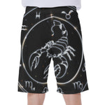 Astrology Scorpio Sign Print Men's Beach Shorts