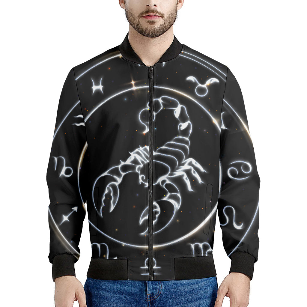 Astrology Scorpio Sign Print Men's Bomber Jacket