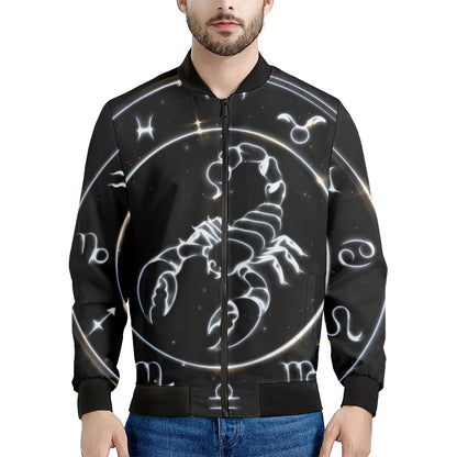 Astrology Scorpio Sign Print Men's Bomber Jacket
