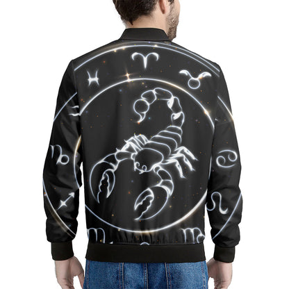 Astrology Scorpio Sign Print Men's Bomber Jacket