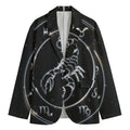 Astrology Scorpio Sign Print Men's Cotton Blazer