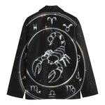 Astrology Scorpio Sign Print Men's Cotton Blazer