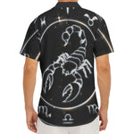 Astrology Scorpio Sign Print Men's Deep V-Neck Shirt