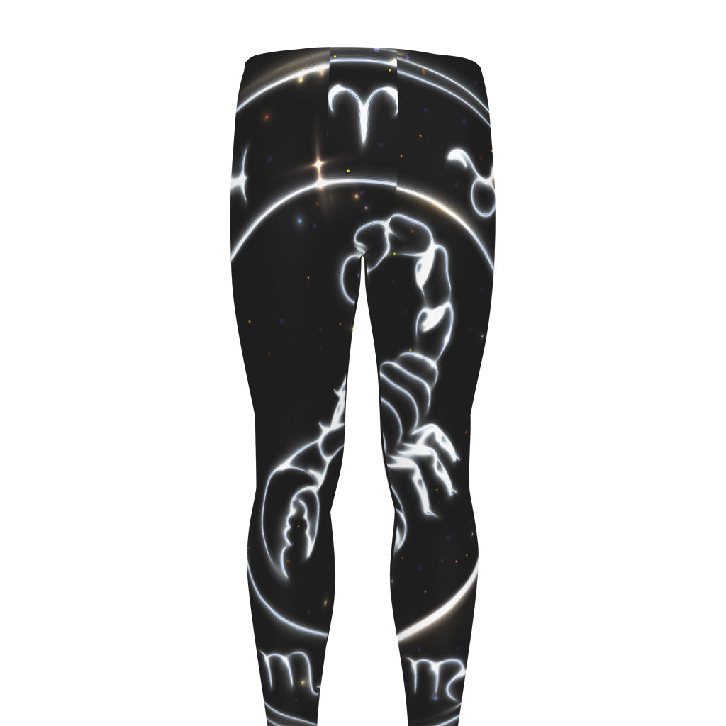 Astrology Scorpio Sign Print Men's leggings