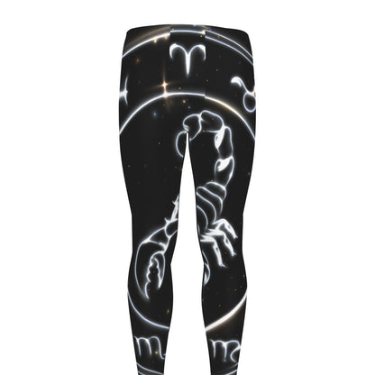 Astrology Scorpio Sign Print Men's leggings
