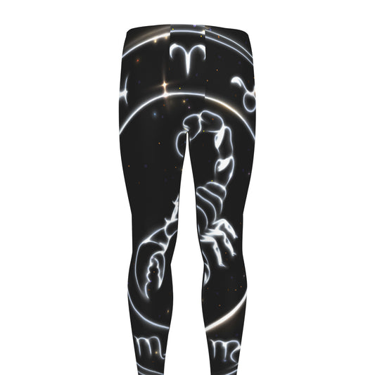 Astrology Scorpio Sign Print Men's leggings