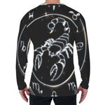 Astrology Scorpio Sign Print Men's Long Sleeve T-Shirt