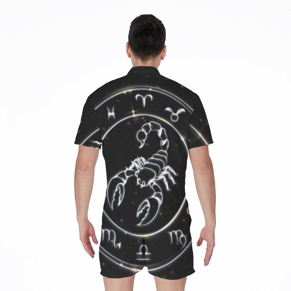 Astrology Scorpio Sign Print Men's Rompers