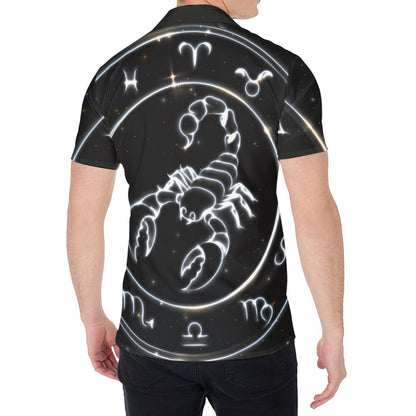 Astrology Scorpio Sign Print Men's Shirt