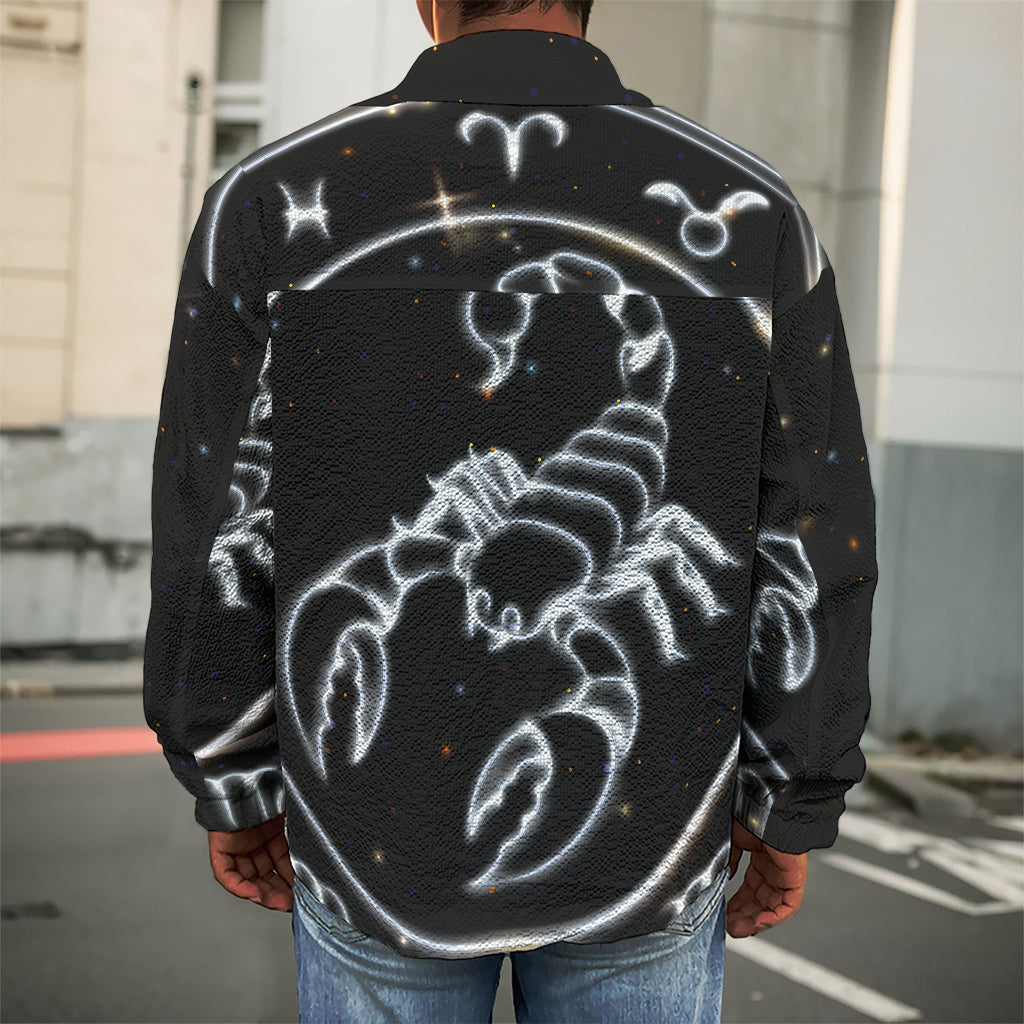 Astrology Scorpio Sign Print Men's Shirt Jacket