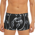Astrology Scorpio Sign Print Men's Short Boxer Briefs