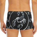Astrology Scorpio Sign Print Men's Short Boxer Briefs