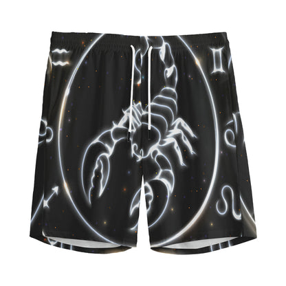 Astrology Scorpio Sign Print Men's Sports Shorts