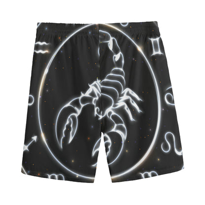 Astrology Scorpio Sign Print Men's Sports Shorts