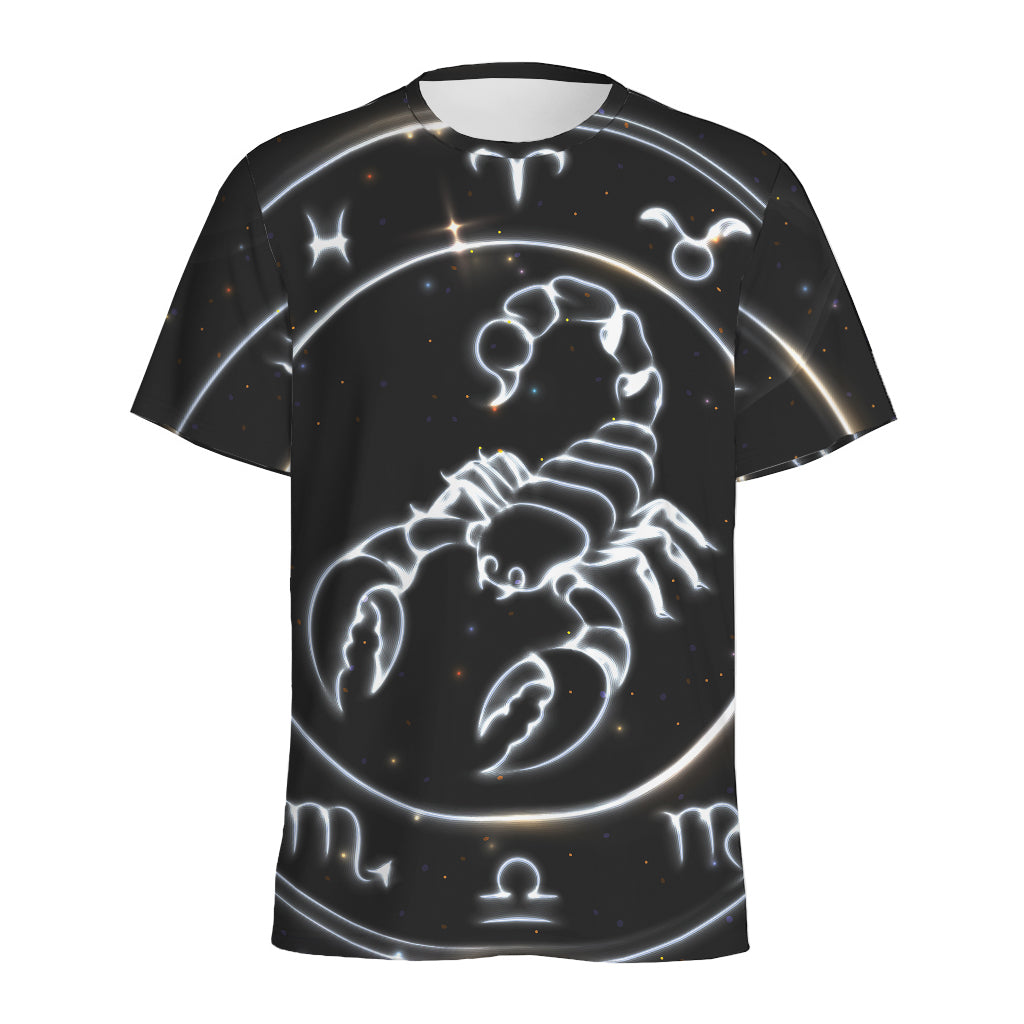 Astrology Scorpio Sign Print Men's Sports T-Shirt