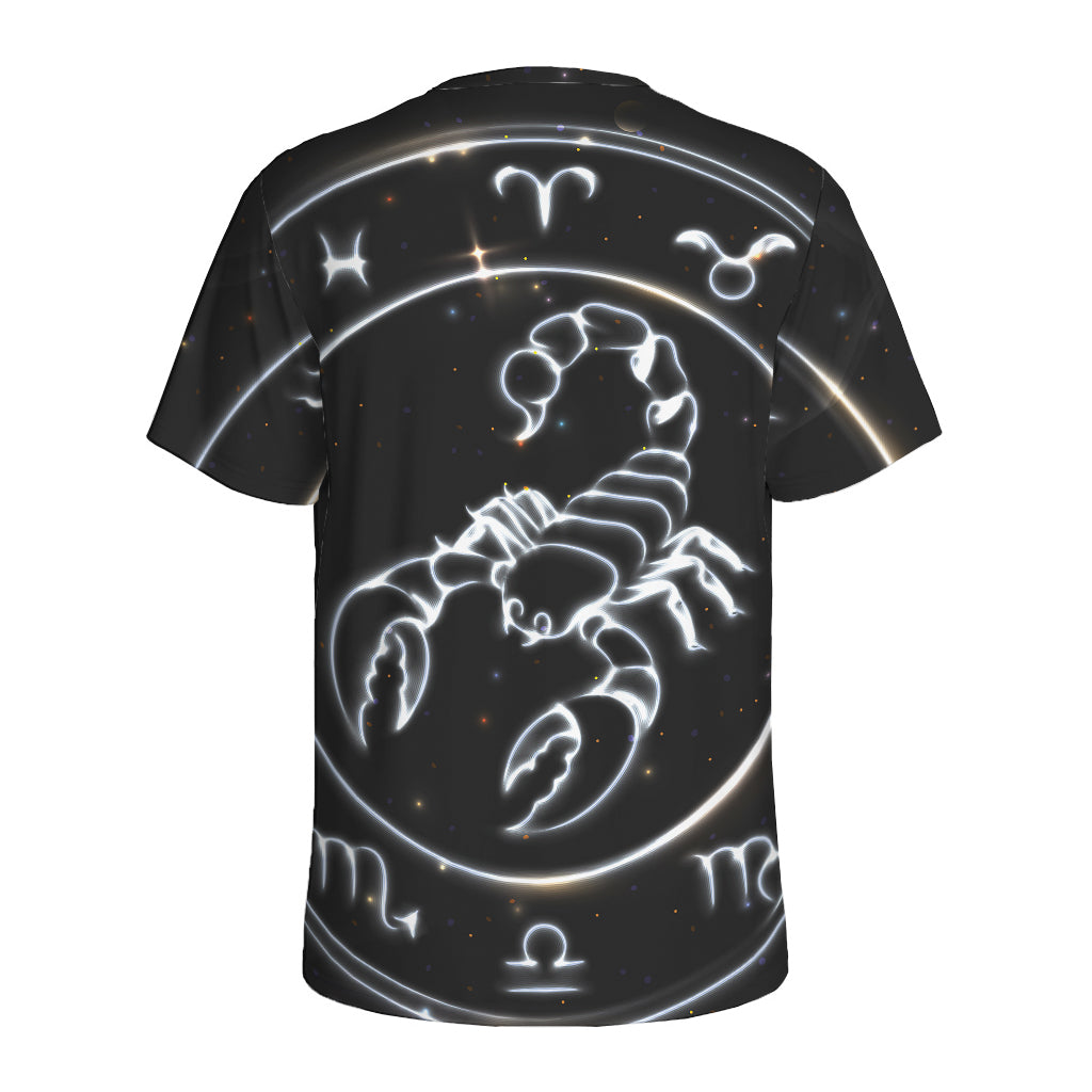 Astrology Scorpio Sign Print Men's Sports T-Shirt