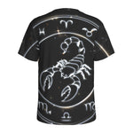 Astrology Scorpio Sign Print Men's Sports T-Shirt