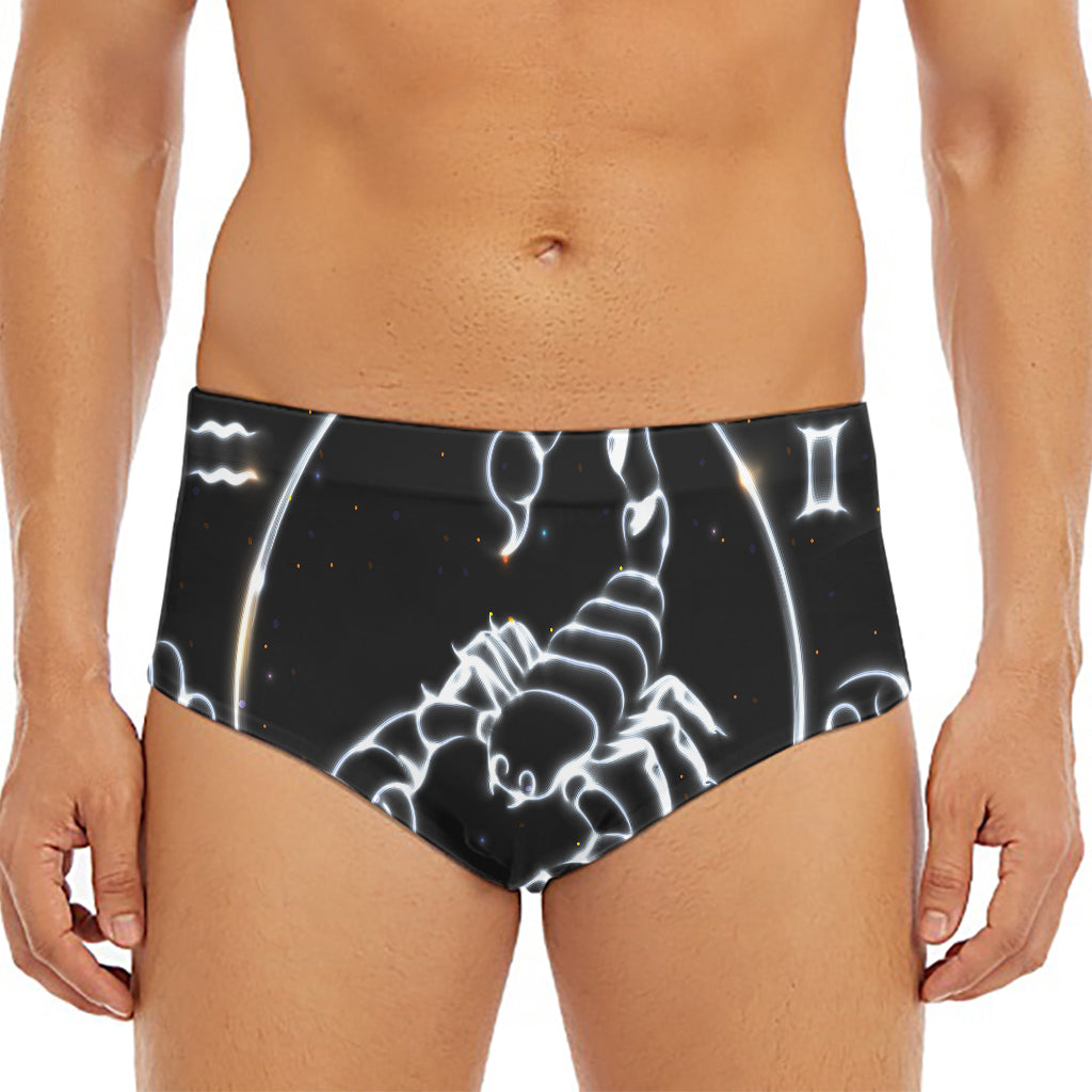 Astrology Scorpio Sign Print Men's Triangle Swim Briefs