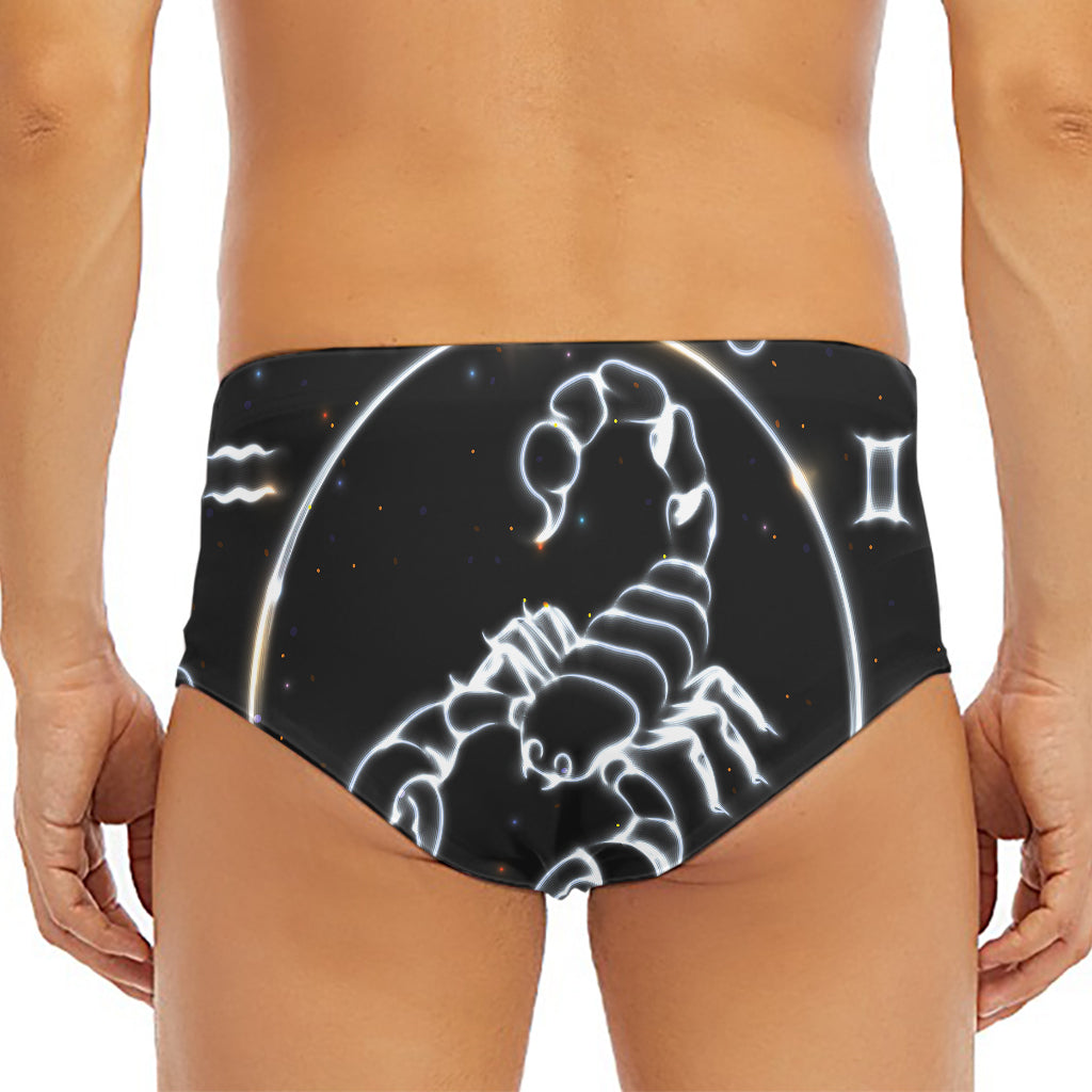 Astrology Scorpio Sign Print Men's Triangle Swim Briefs