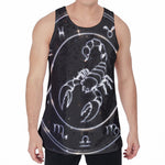 Astrology Scorpio Sign Print Men's Velvet Tank Top