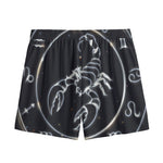 Astrology Scorpio Sign Print Mesh Shorts