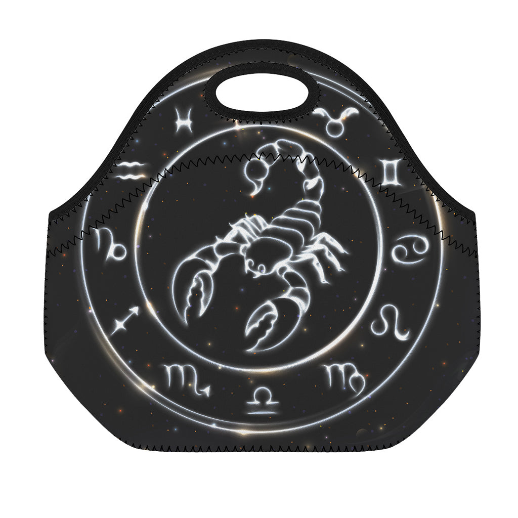 Astrology Scorpio Sign Print Neoprene Lunch Bag