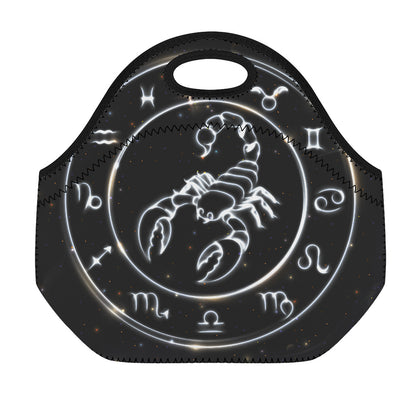 Astrology Scorpio Sign Print Neoprene Lunch Bag