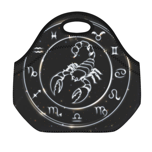 Astrology Scorpio Sign Print Neoprene Lunch Bag