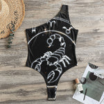Astrology Scorpio Sign Print One Shoulder Bodysuit