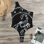 Astrology Scorpio Sign Print One Shoulder Bodysuit