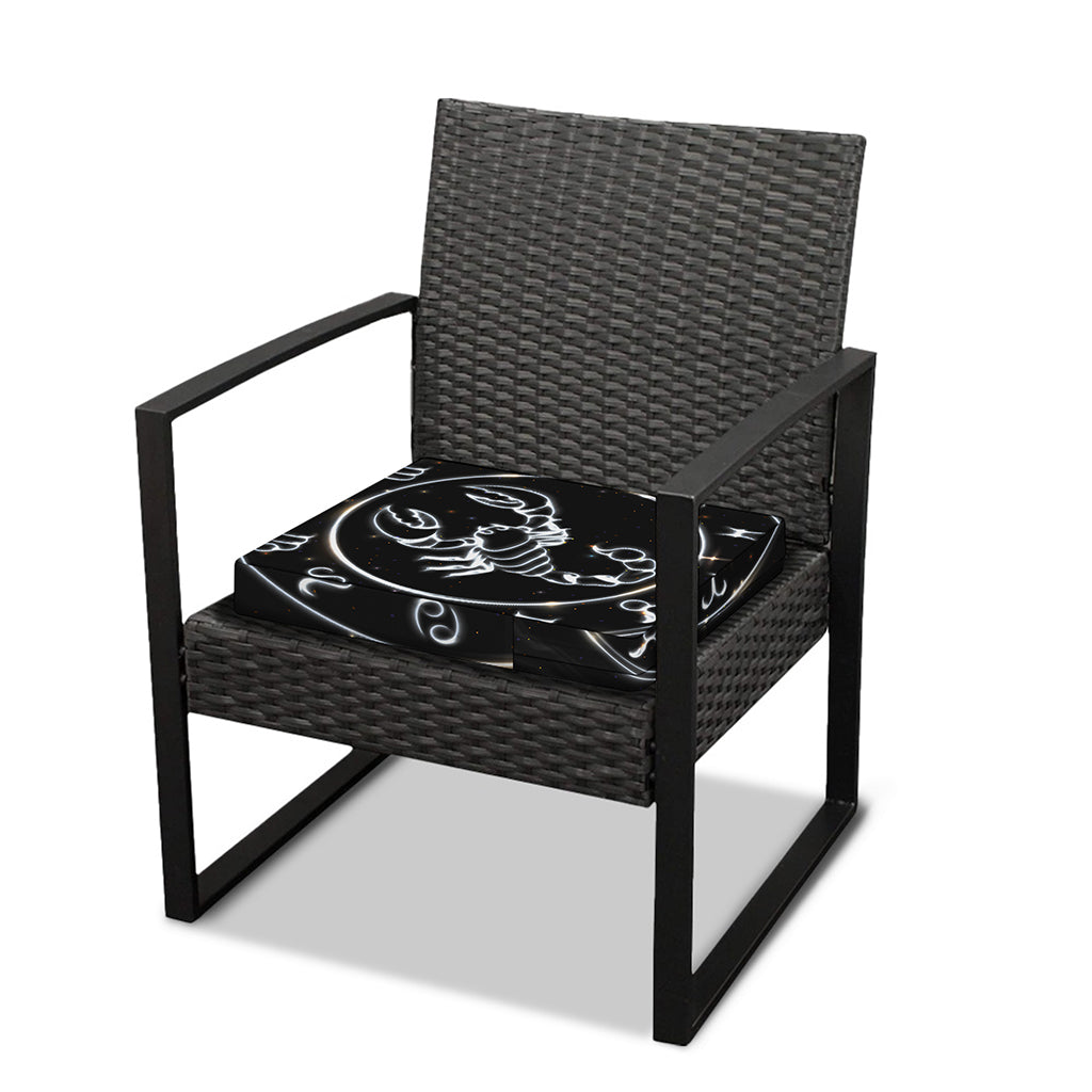 Astrology Scorpio Sign Print Outdoor Seat Cushion Cover