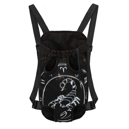 Astrology Scorpio Sign Print Pet Carrier Backpack