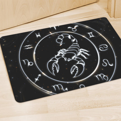 Astrology Scorpio Sign Print Polyester Doormat