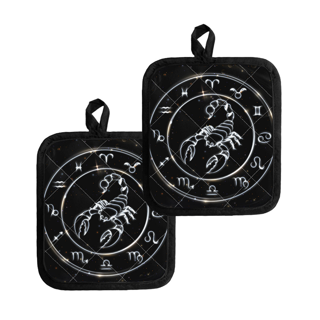 Astrology Scorpio Sign Print Pot Holders