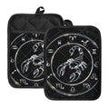 Astrology Scorpio Sign Print Pot Holders With Pocket