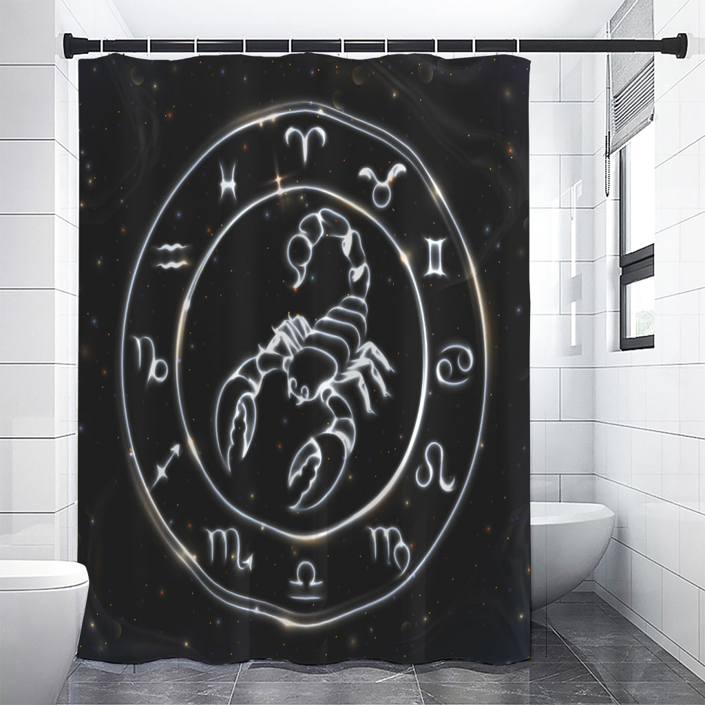 Astrology Scorpio Sign Print Premium Shower Curtain