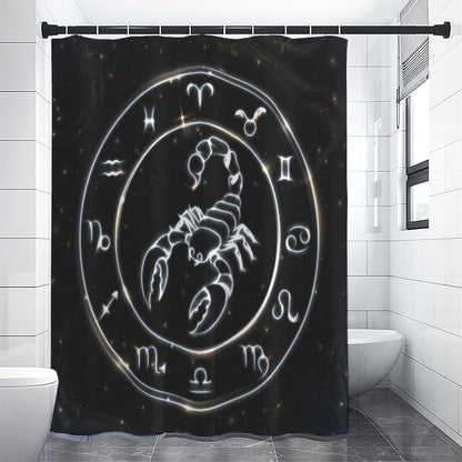 Astrology Scorpio Sign Print Premium Shower Curtain