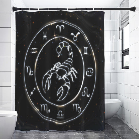 Astrology Scorpio Sign Print Premium Shower Curtain