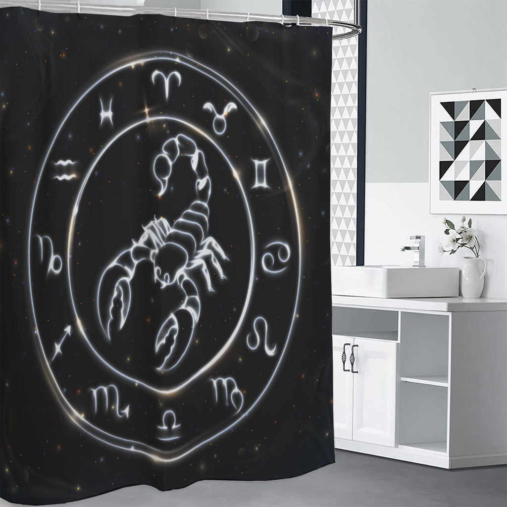 Astrology Scorpio Sign Print Premium Shower Curtain