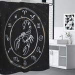 Astrology Scorpio Sign Print Premium Shower Curtain