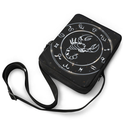 Astrology Scorpio Sign Print Rectangular Crossbody Bag